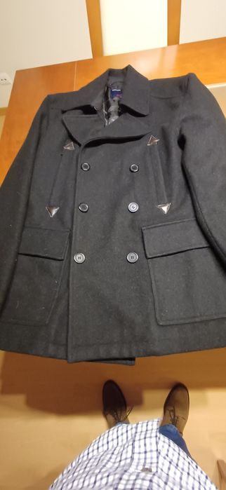 Sobretudo Cinzento Escuro Homem