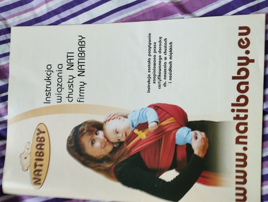Chusta tkana skośno - krzyżowo natibaby pasiak