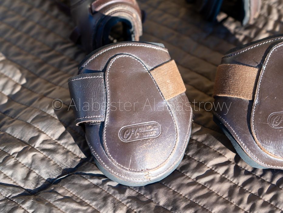 Ochraniacze skórzane COB brązowe