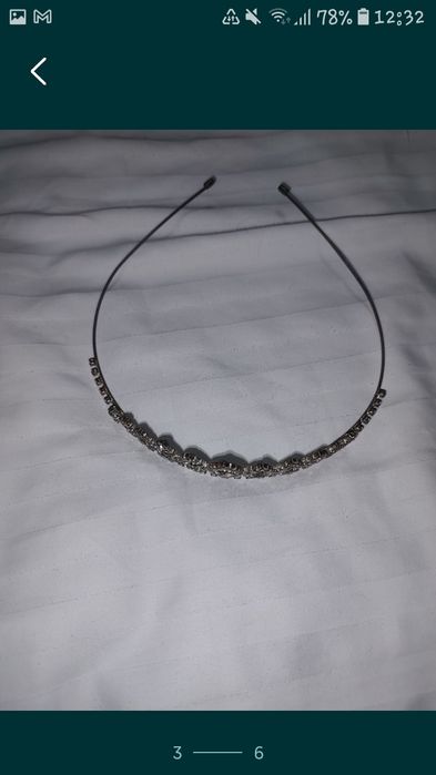 Корона, Діадема для волосся зі стразами