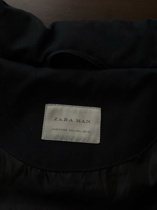 Męska czarna kurtka puchowa ZARA MAN