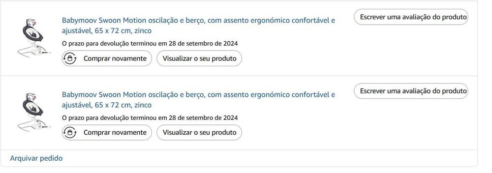 Babymoov Swoon Motion oscilação e berço
