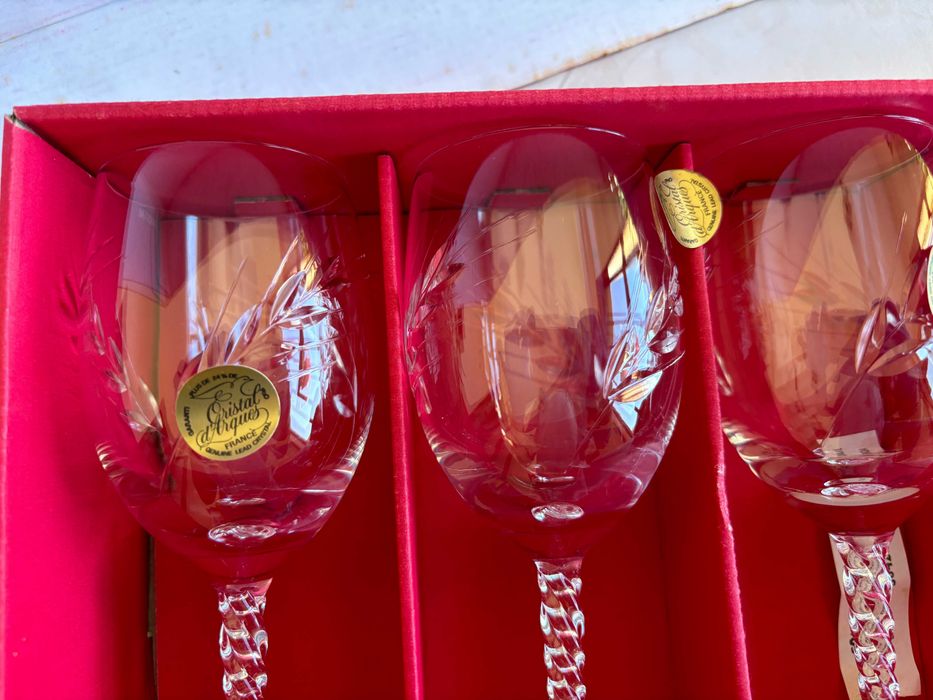 Fleury Taille Epi by Cristal D'Arques n3 taças de vinho