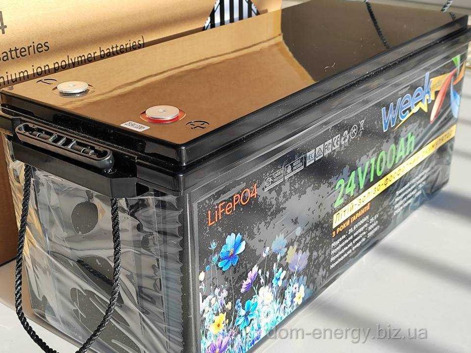 Гарантия 2 года Аккумулятор LiFePo4 100Ah 24В v Литий-железо-фосфатный