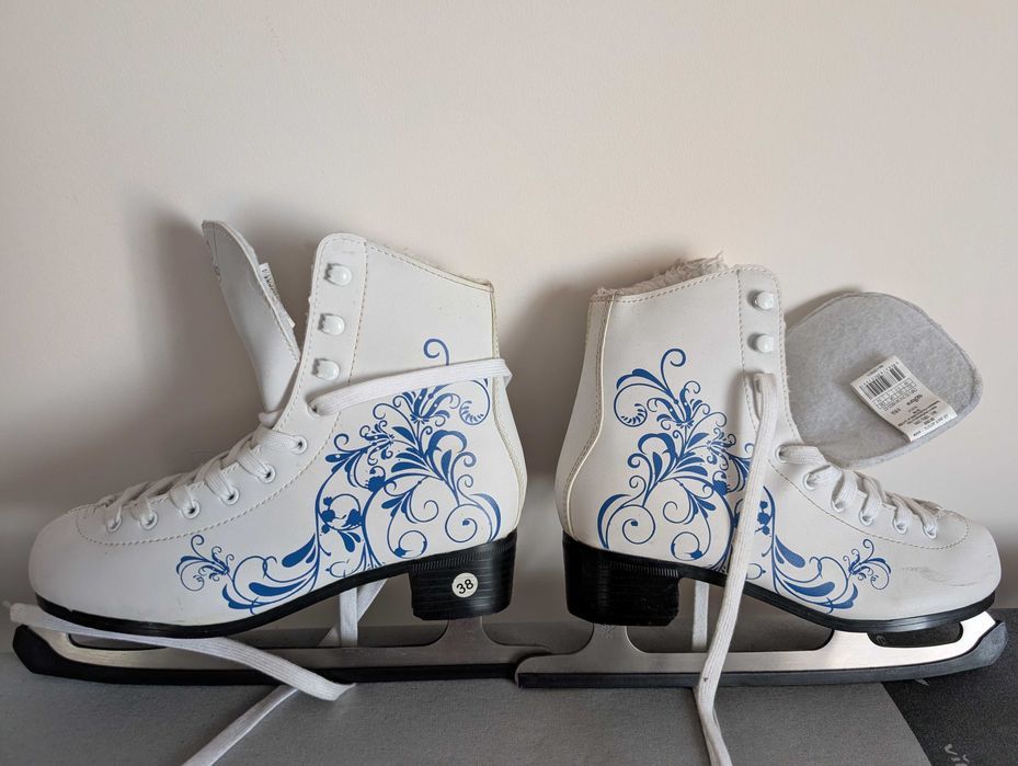 Łyżwy damskie ocieplane używane 38 Decathlon