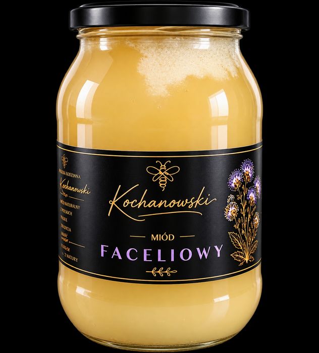 Miód faceliowy 1,2 kg  Zbiór 2026