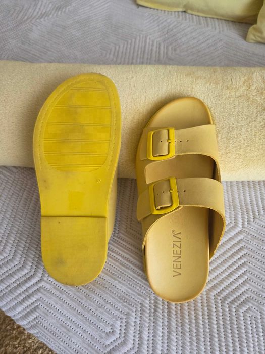 Klapki Venezia , skóra naturalna