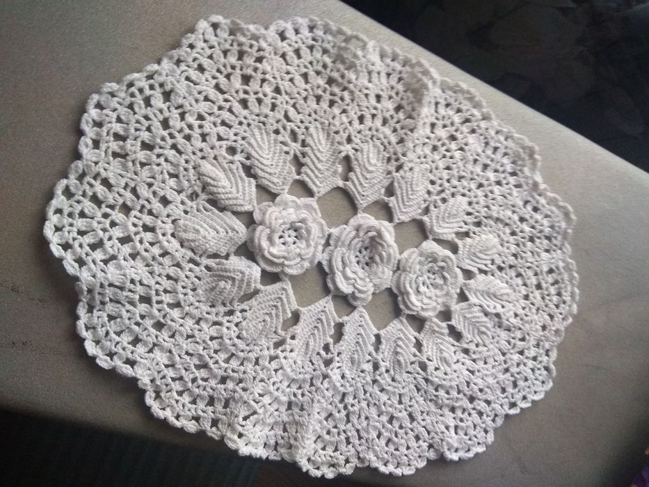 Serwetka prl szydełkowa