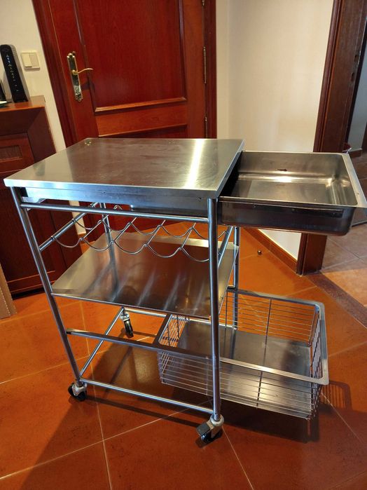 Movél de apoio a cozinha em Inox
