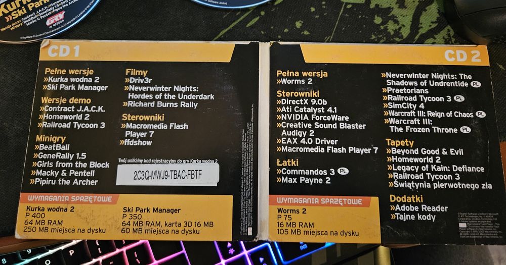 Kurka Wodna 2, Worms 2 i Ski Park Manager Pc