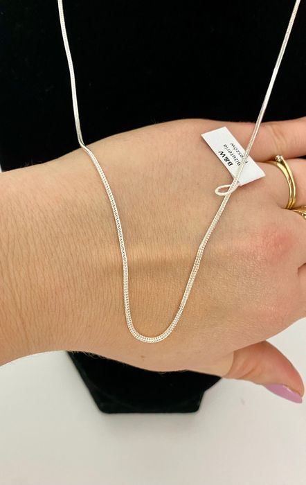 Nowy Łańcuszek Damski Srebrny Lisi Ogon 1,1mm 50 cm próba 925. Sklep