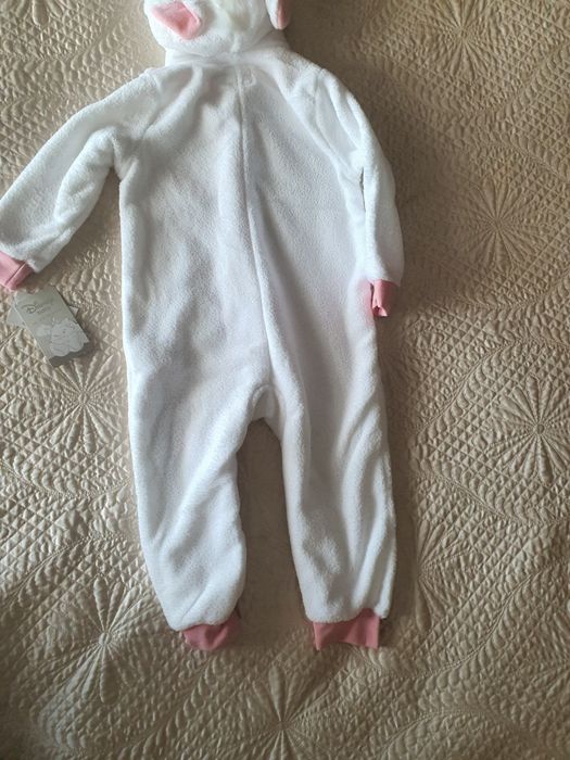 Fato pijama macacão polar gatinha novo