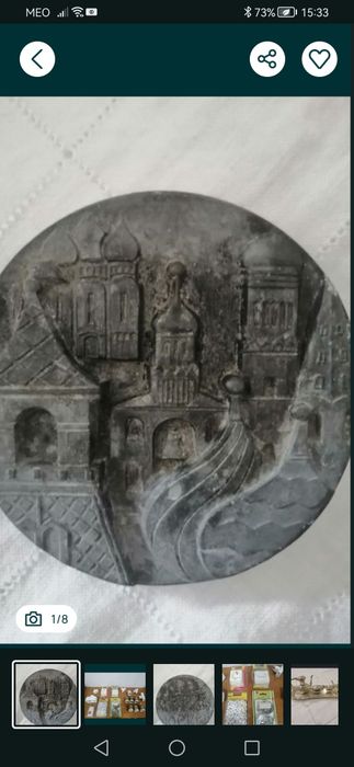 Centro de mesa marinha grande+medalha+Conjunto metal+Orinol
