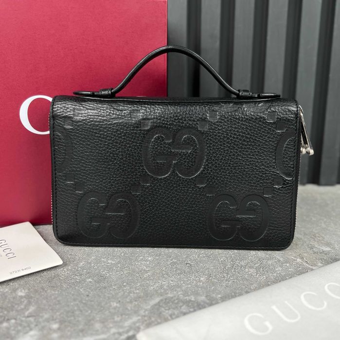 Gucci Jumbo GG Maxi Travel Document Case Чоловіча барсетка гаманець оригінал