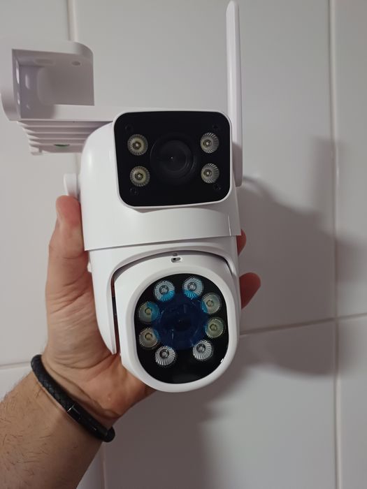 Camera wifi lente dupla