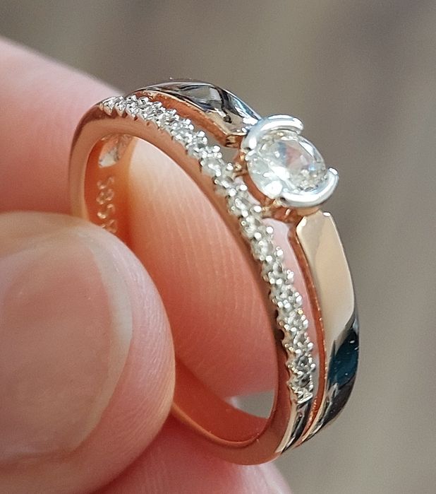 Pierścionek Różowe złoto gr.585 WYPRZEDAŻ!!!