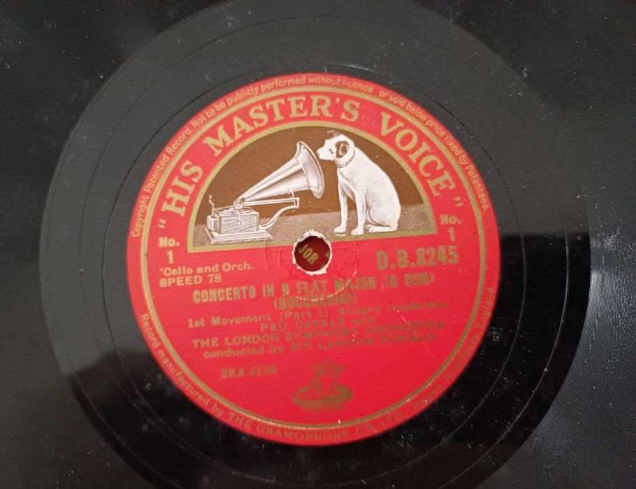 Discos de Grafonola His Master Voice