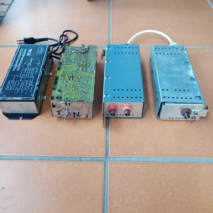 Wzmacniacze, elektronika 4szt.
