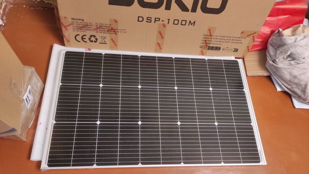 4шт Сонячна панель балконна Dokio DSP-100M солнечная батарея 100 ватт
