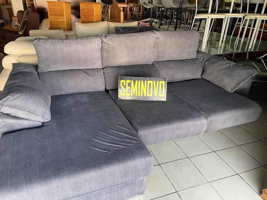 Sofá Chaise Long em Tecido