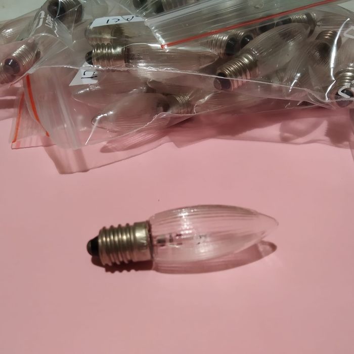 Żarówka choinkowe lub świeczk adwentowy z PRL-u