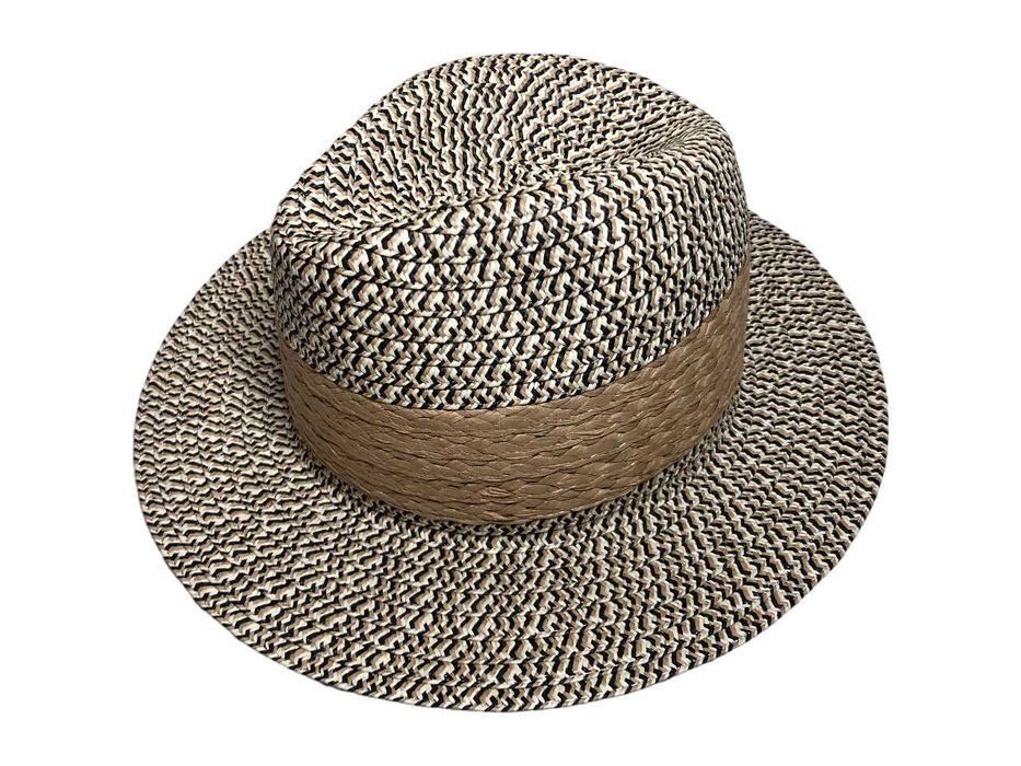 2054 Plażowy Damski Kapelusz Słomkowy PANAMA Letni Na Plażę 57cm