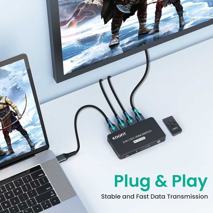 Комутатор HDMI 4K, Разветвитель HDMI, HDMI сплиттер