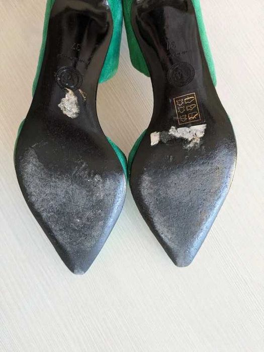 Sapatos verdes com salto - By Malene Birger