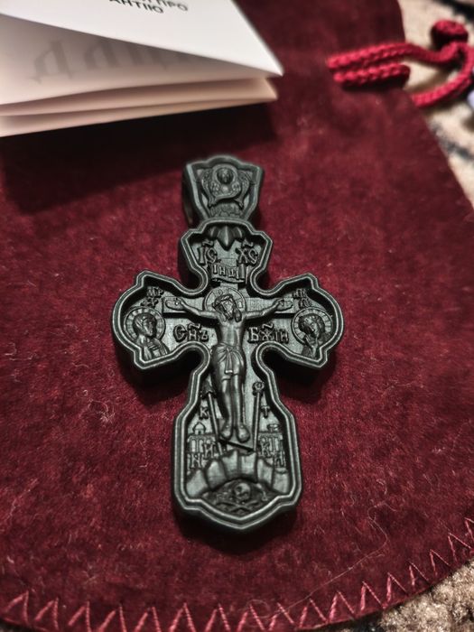 Ебеновий хрест срібло