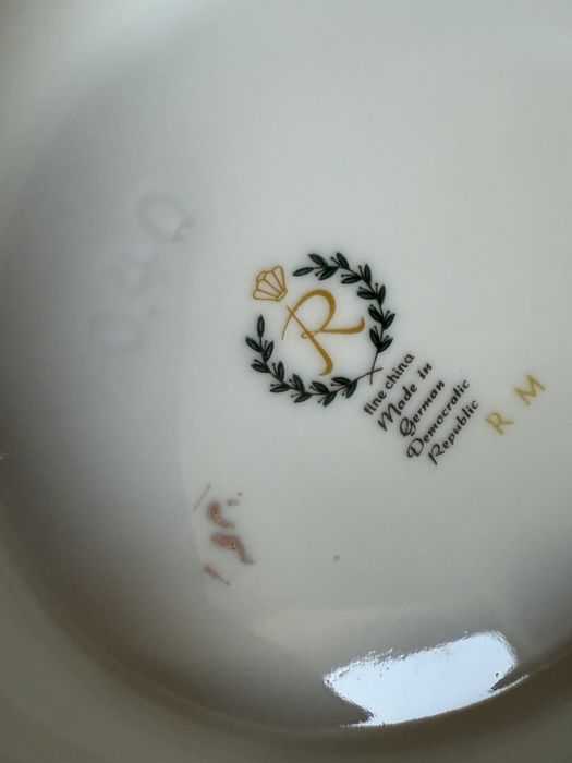 Porcelana złocona Reichenbach w stylu barokowym