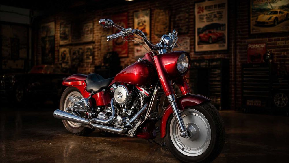 Harley Davidson FLSTF Fatboy Street Stalker Evolution, Absolutny rarytas, Rzadkość,  Oryginalny body+engine Kit harleya