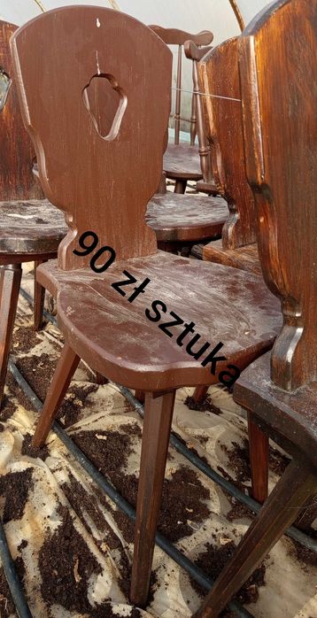 Krzesła  i stoły PRL