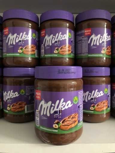 MILKA 600 g krem czekoladowo orzechowy 01.03.2027 z Niemiec 5 sztuk