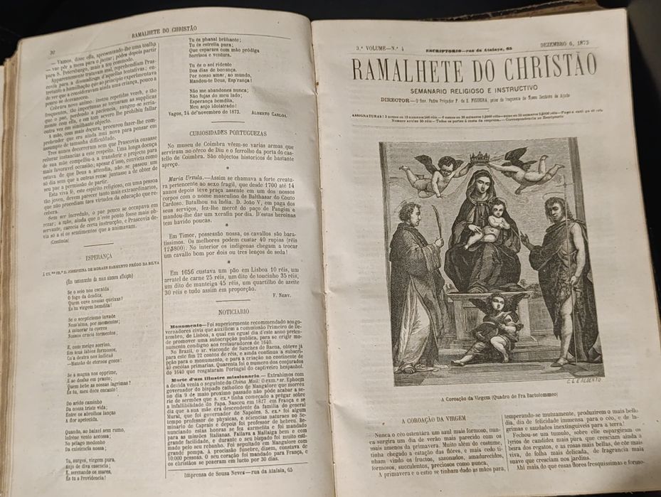 Ramalhete do Christão – Semanário Religioso Illustrado – 1872