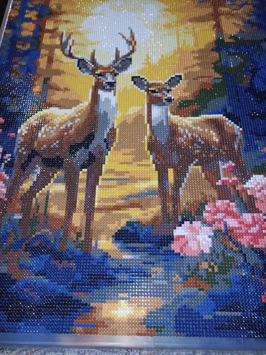 Картина з алмазів "Олені"