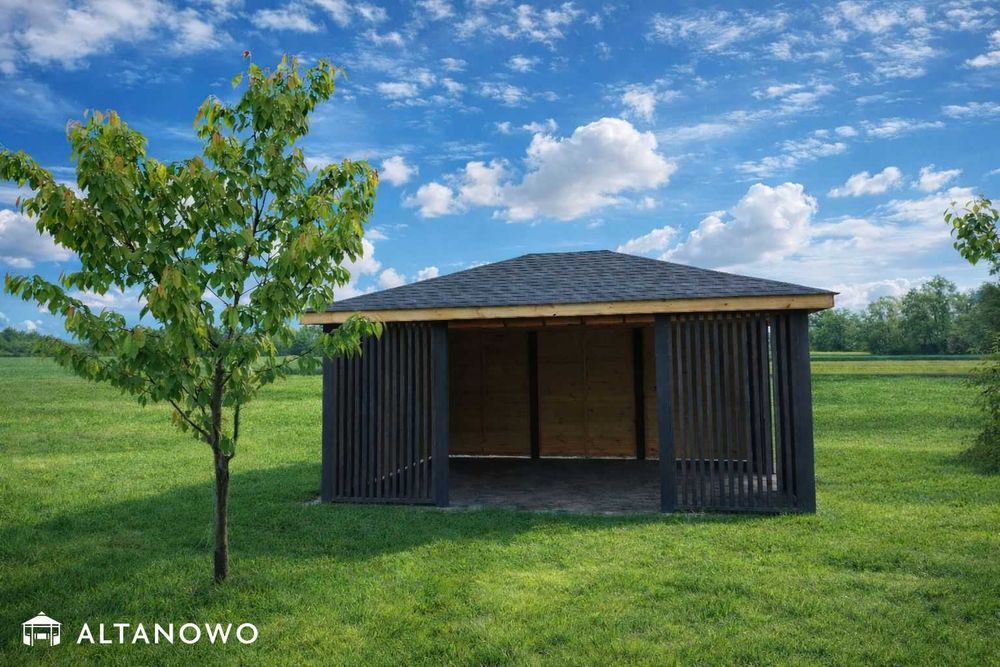 Altana nowoczesna drewniana 3x4m do ogrodu ogrodowa | producent | rod