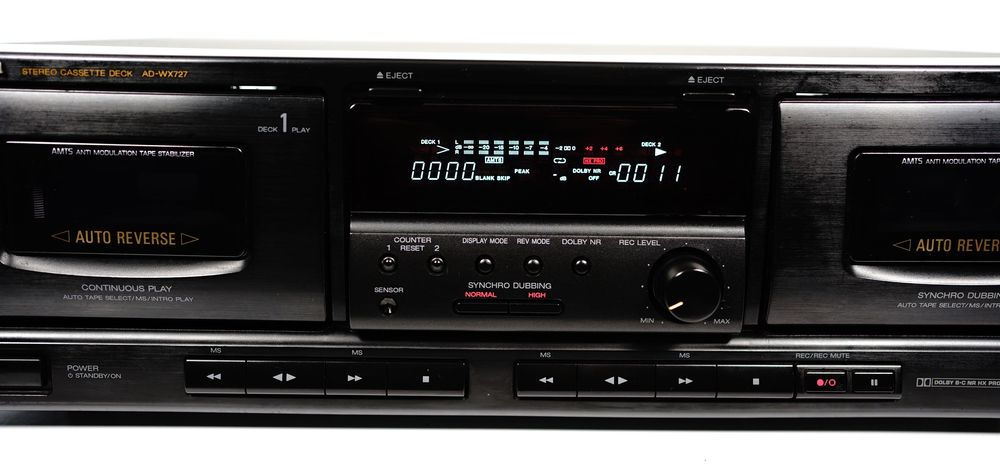 Zaawansowany magnetofon AIWA AD-WX727 XH Pro AMTS Dolby B C