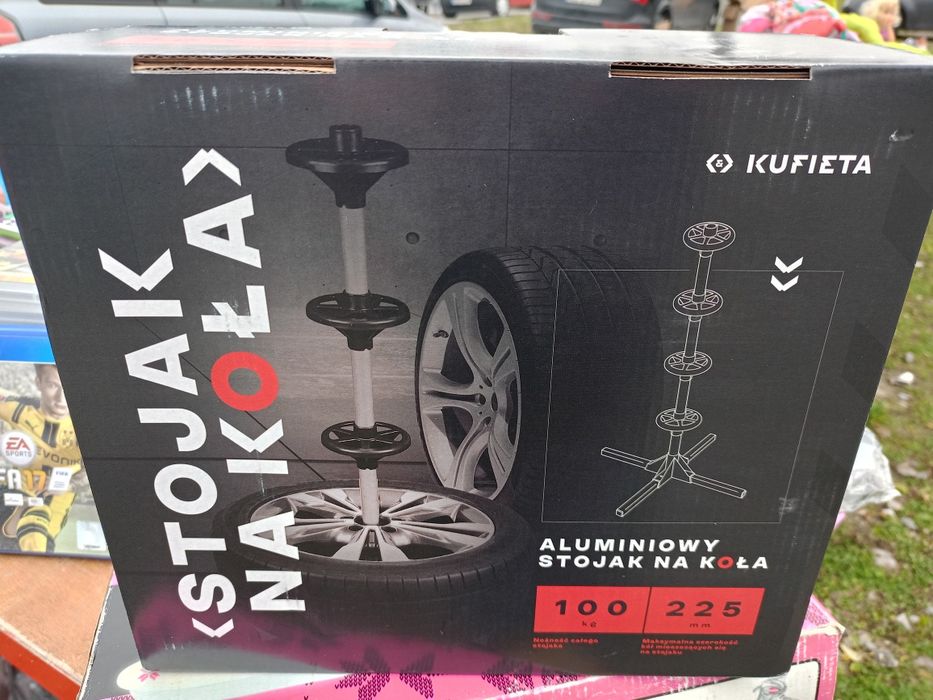 Aluminiowy stojak na koła