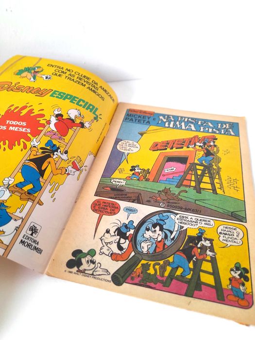 Livro BD Antiga Disney Anos 80 Revista Quinzenal Mickey Volume 63