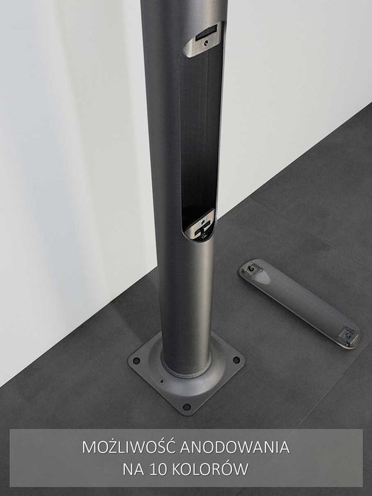 Lampa / Latarnia parkowa LED ELBA 3,5m rosa | Różne kolory, wysokości