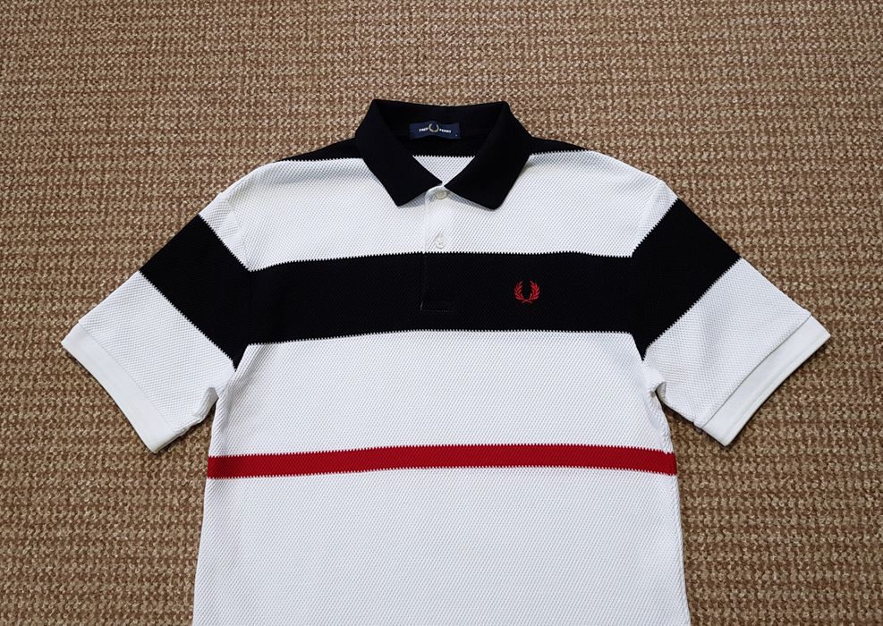 FRED PERRY поло футболка оригінал S смугаста