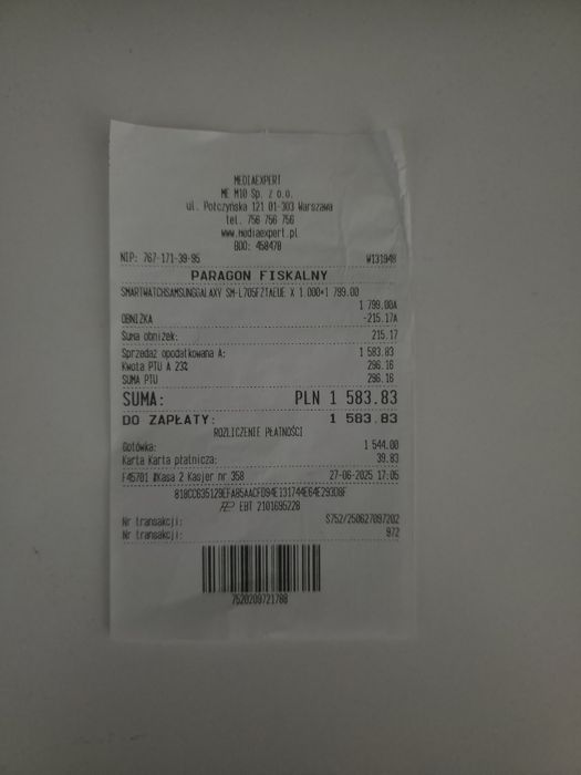 Zegarwk Samsung galaxy Watch 7 Ultra