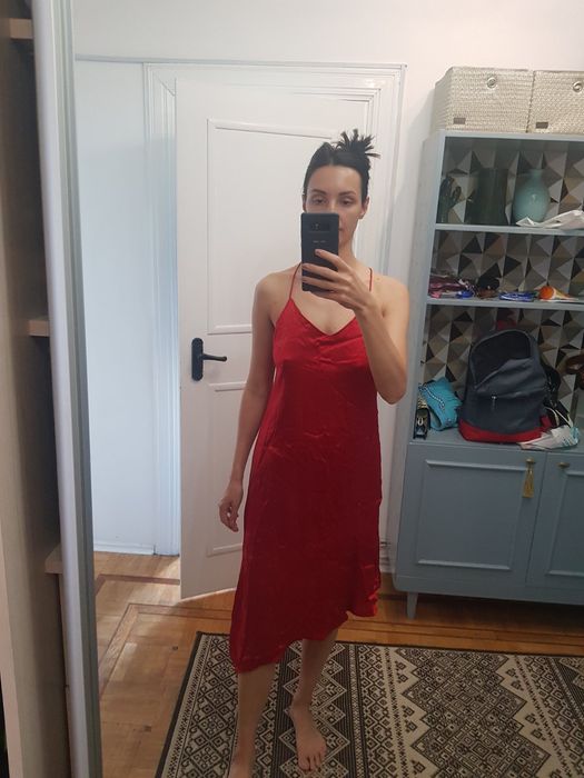 Платье в бельевом стиле Mango