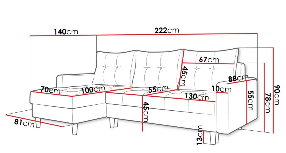 PROMOCJA! ARCTIC – elegancki narożnik do salonu | NOWOŚĆ!