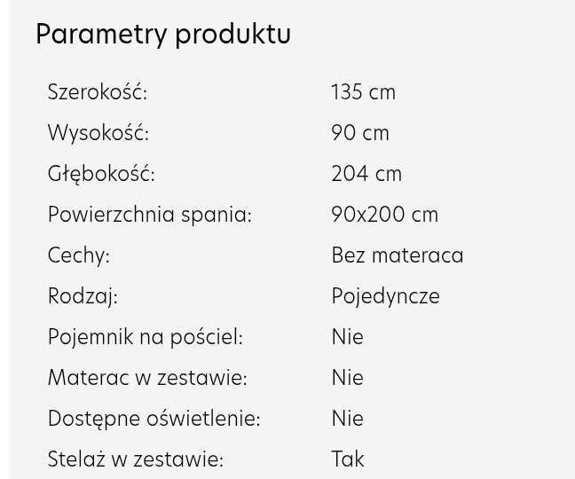 Łóżko młodzieżowe z biurkiem i szafką
