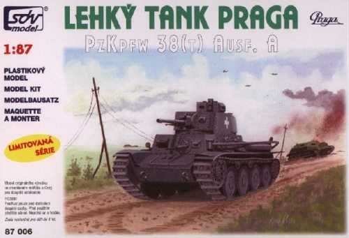 Kit, Modelismo, Panzer 38(T) Ausf A, escala 1:87, SDV Model