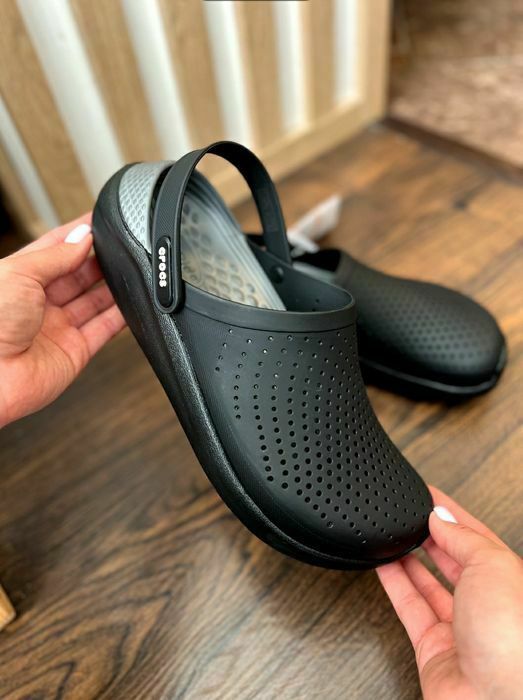 Крокси LiteRide Crocs Black Slate Grey