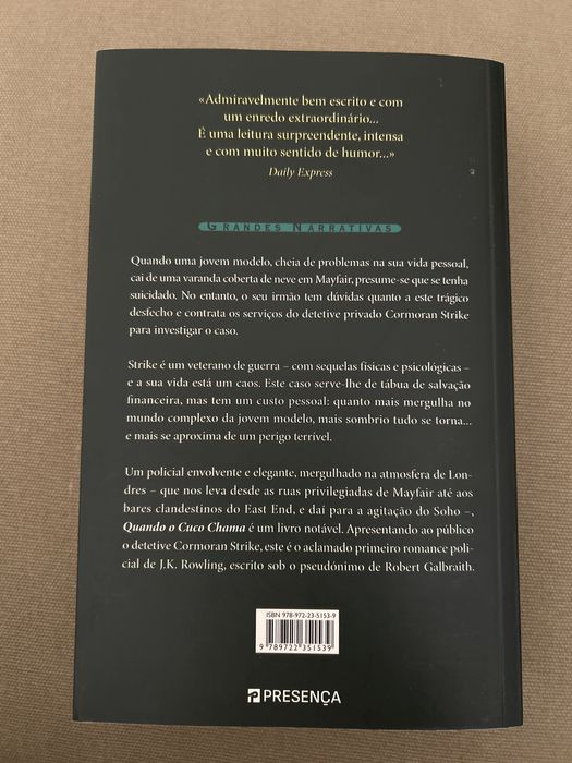 Quando o Cuco Chama - Robert Galbraith