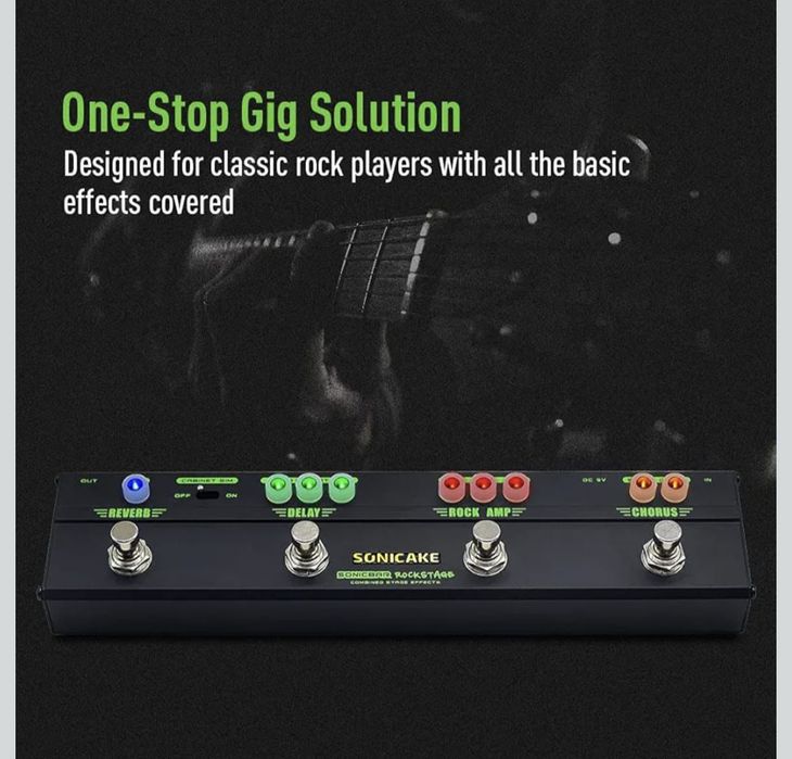 Pedal de Guitarra SONICAKE RockStage Multi effects