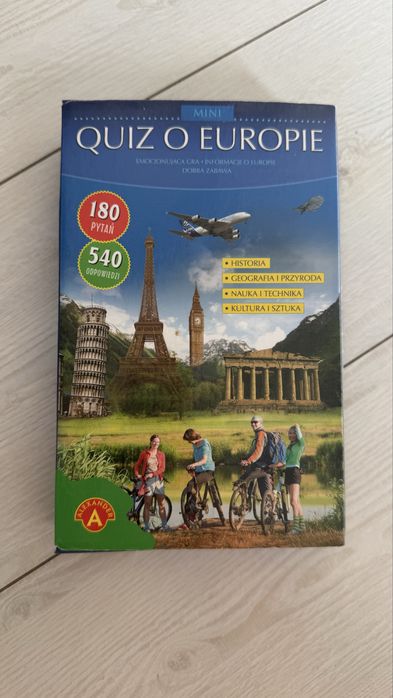Gra planszowa kieszonkowa Quiz o Europie